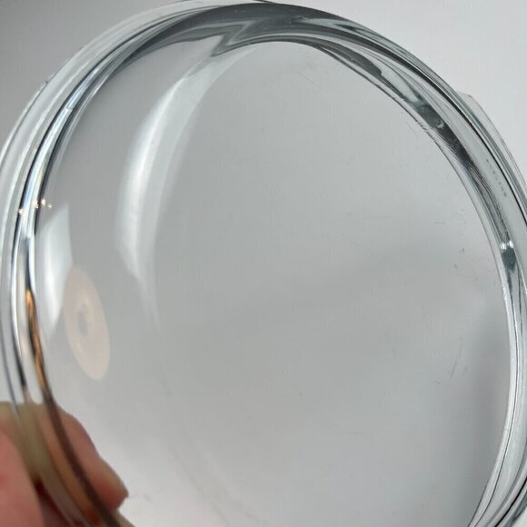 Pyrex casserole round dish with lid Pink Wild flower pattern glass cookware dish - Picture 6 of 13